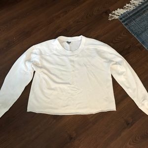 White crop sweatshirt